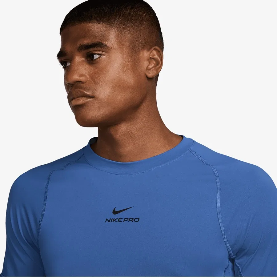 Футболка Nike Pro Training Dri-Fit с коротким рукавом, Синий