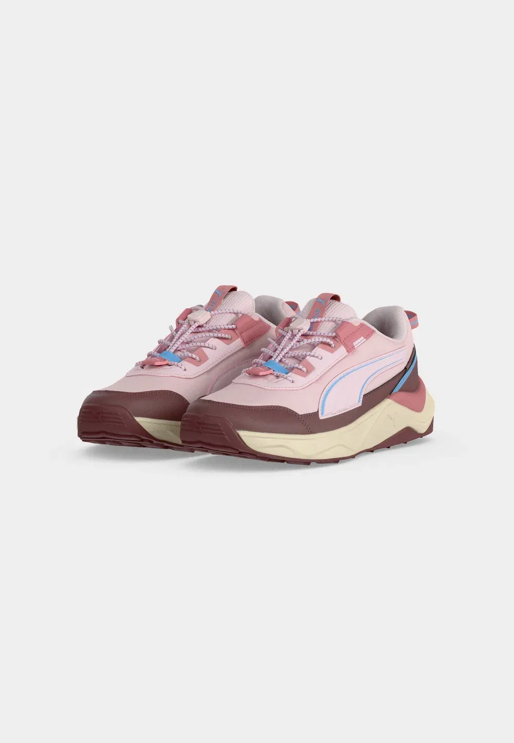 Кроссовки для бега по пересеченной местности Evolve 2.0 jr унисекс Puma, Powder Pink-Blue Guppy-Rich Cocoa — фото 3