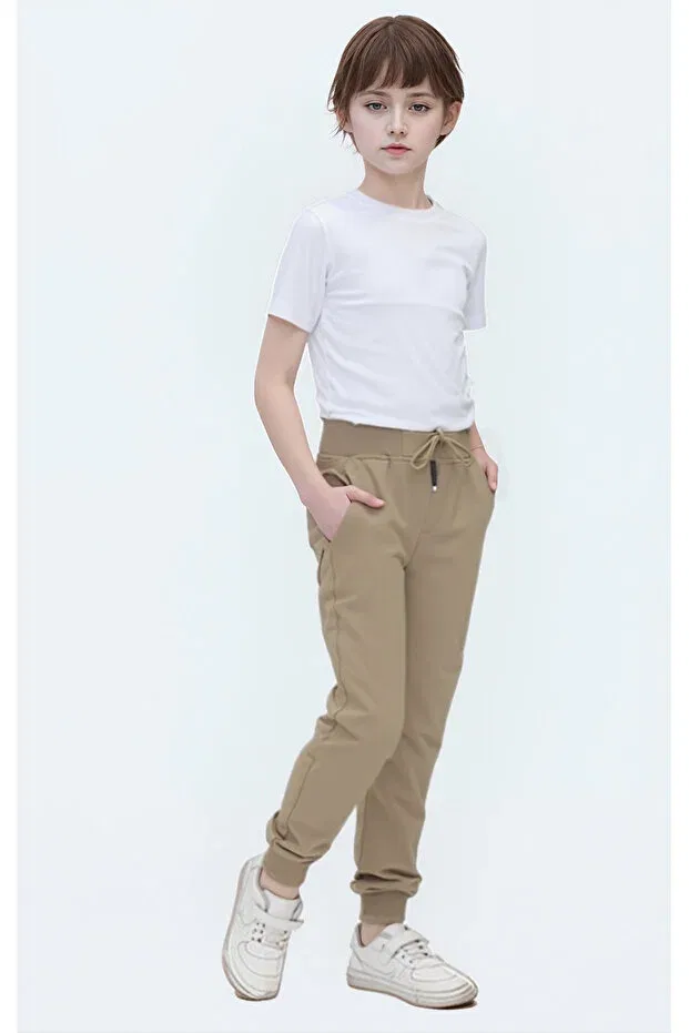 Детские брюки для девочек хлопковые Pantulux, Beige