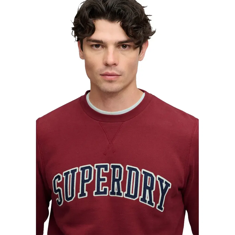 Мужской свитшот свободного кроя Athletic Applique Relaxed Superdry, Red — фото 4