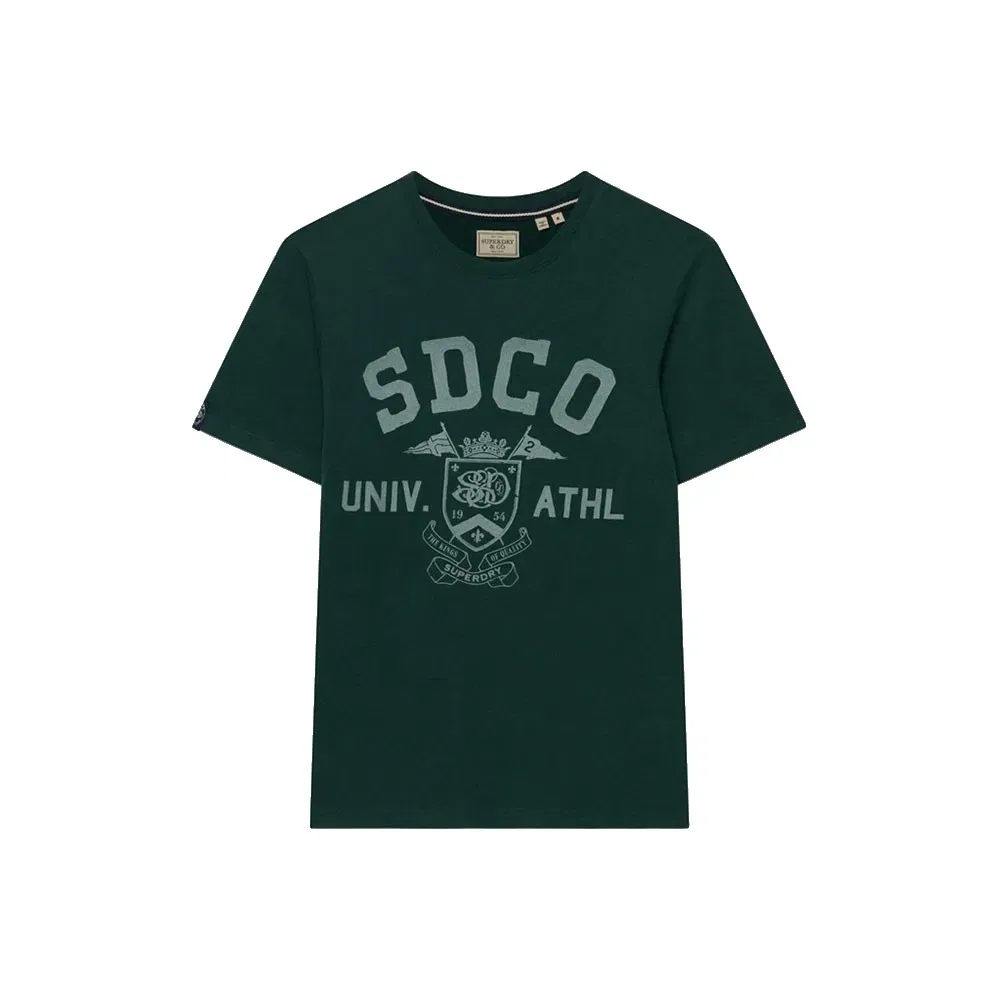 Мужская футболка с принтом Gothic Varsity Superdry, Green — фото 3