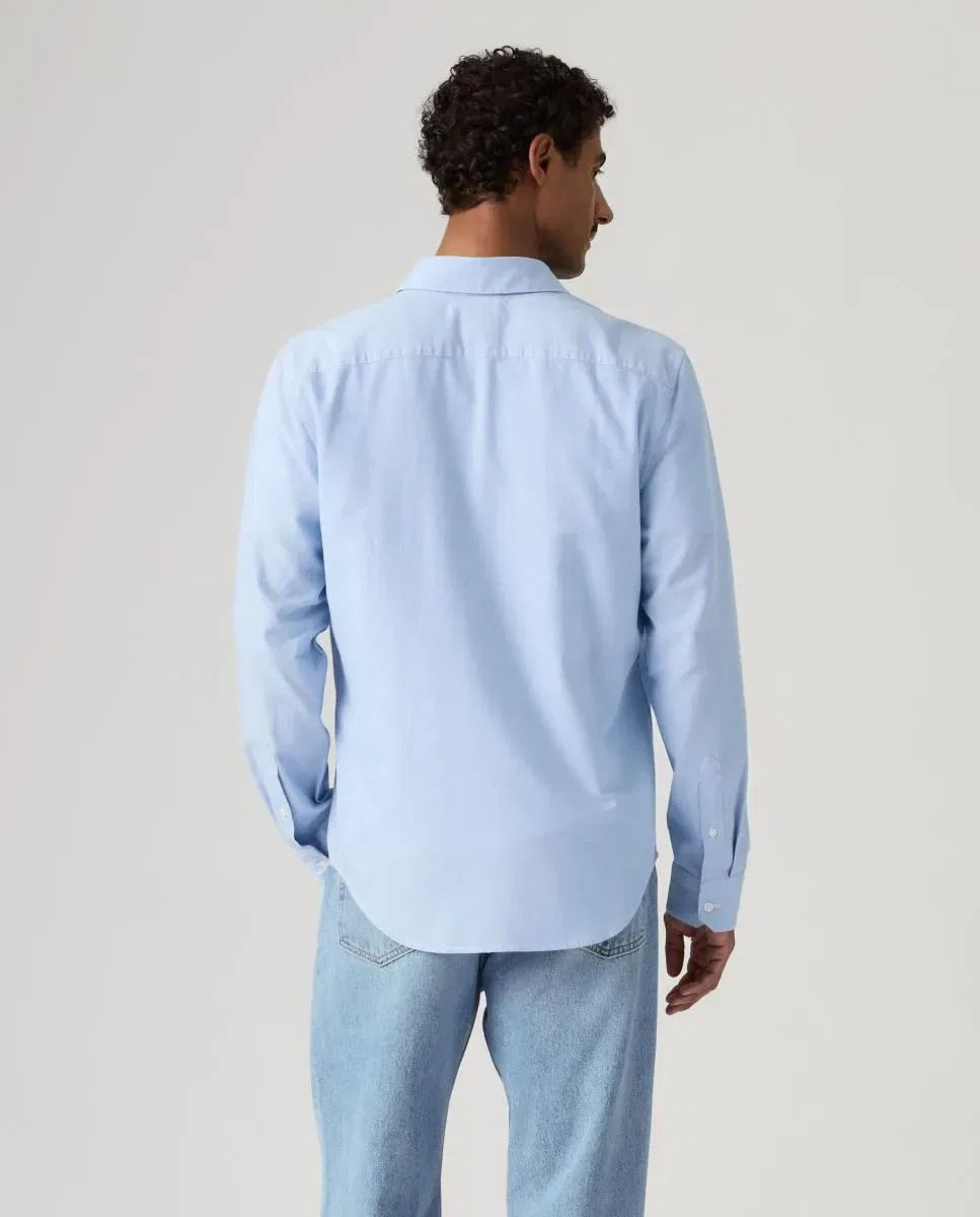 Мужская рубашка с длинным рукавом Slim Fit Levi's, Azul Claro — фото 2