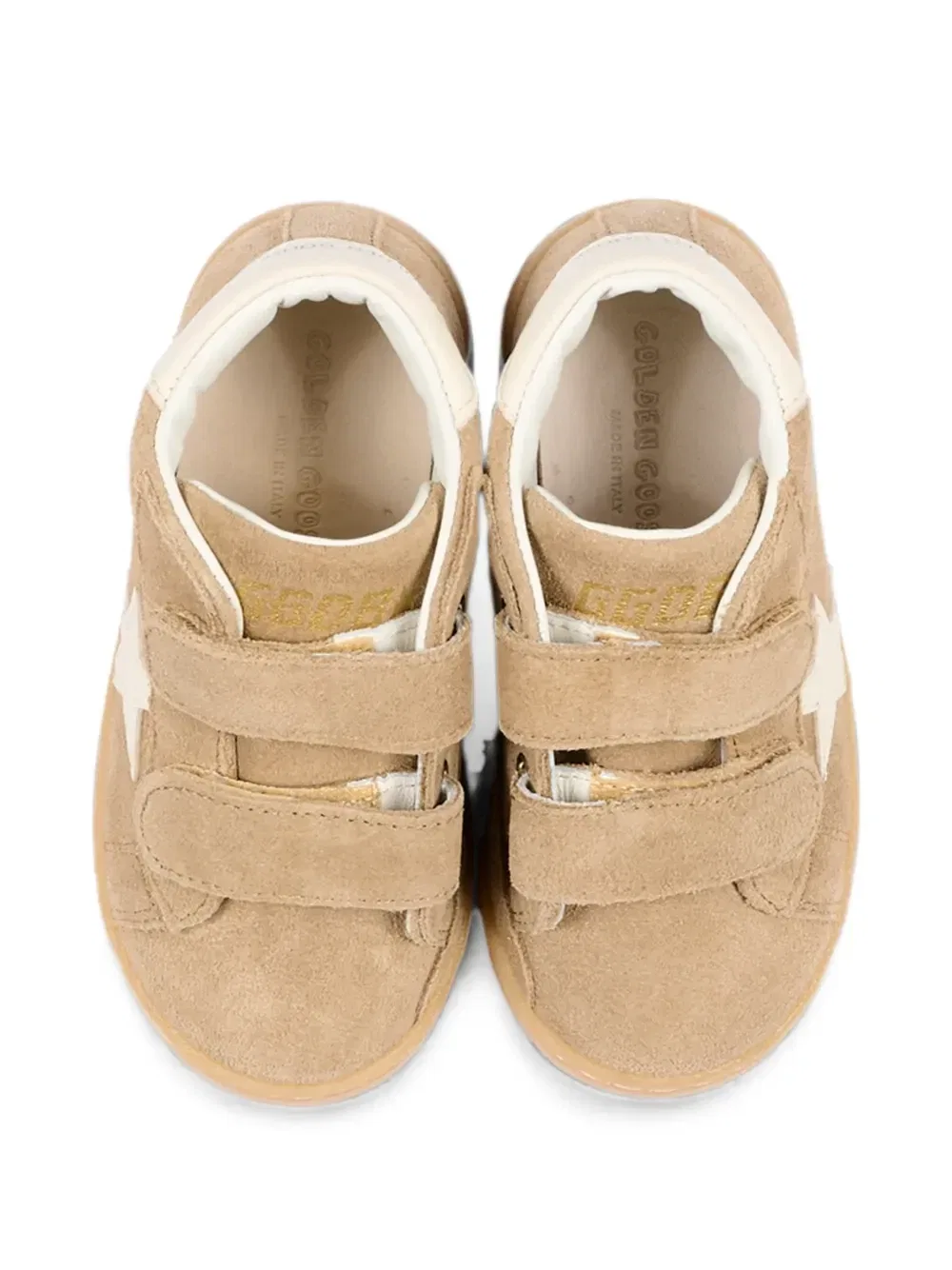 Кроссовки June Ballstar со звездной нашивкой Golden Goose Kids, бежевый — фото 3