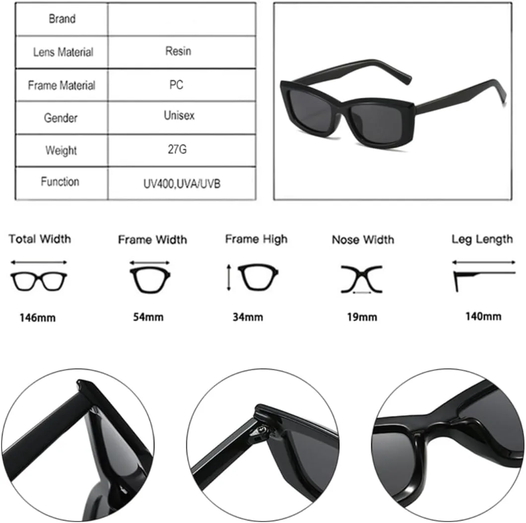 

Винтажные женские солнцезащитные очки «кошачий глаз», модные гелевые очки с защитой от УФ-излучения UV400, мужские трендовые градиентные очки UUPTTPL, Black Orange