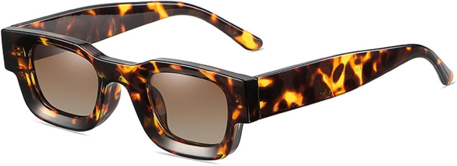 

Популярные модные маленькие солнцезащитные очки для женщин в стиле ретро-панк, солнцезащитные очки UV400 для мужчин. Модные солнцезащитные очки VVTWSSW, Leopard Tea Gradient