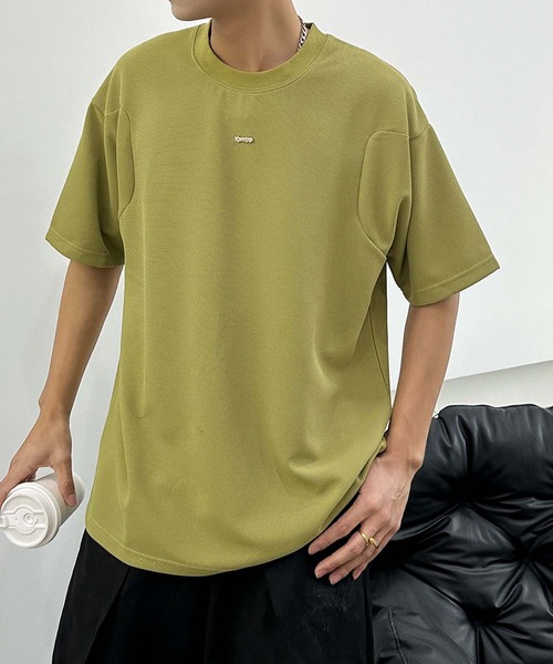 

Мужская футболка, базовый крой, круглый вырез Aimoha, зеленый