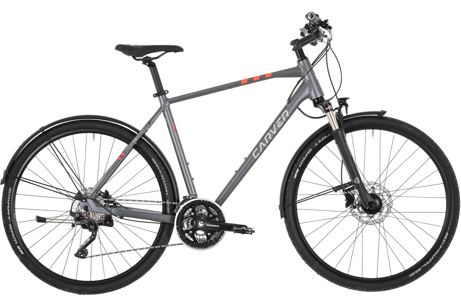

Кроссовый велосипед Carver Cinos Street 140 30s - 28 дюймов - Diamant - 2024, цвет Grau|anthracite silver neonred, Черный, Кроссовый велосипед Carver Cinos Street 140 30s - 28 дюймов - Diamant - 2024, цвет Grau|anthracite silver neonred