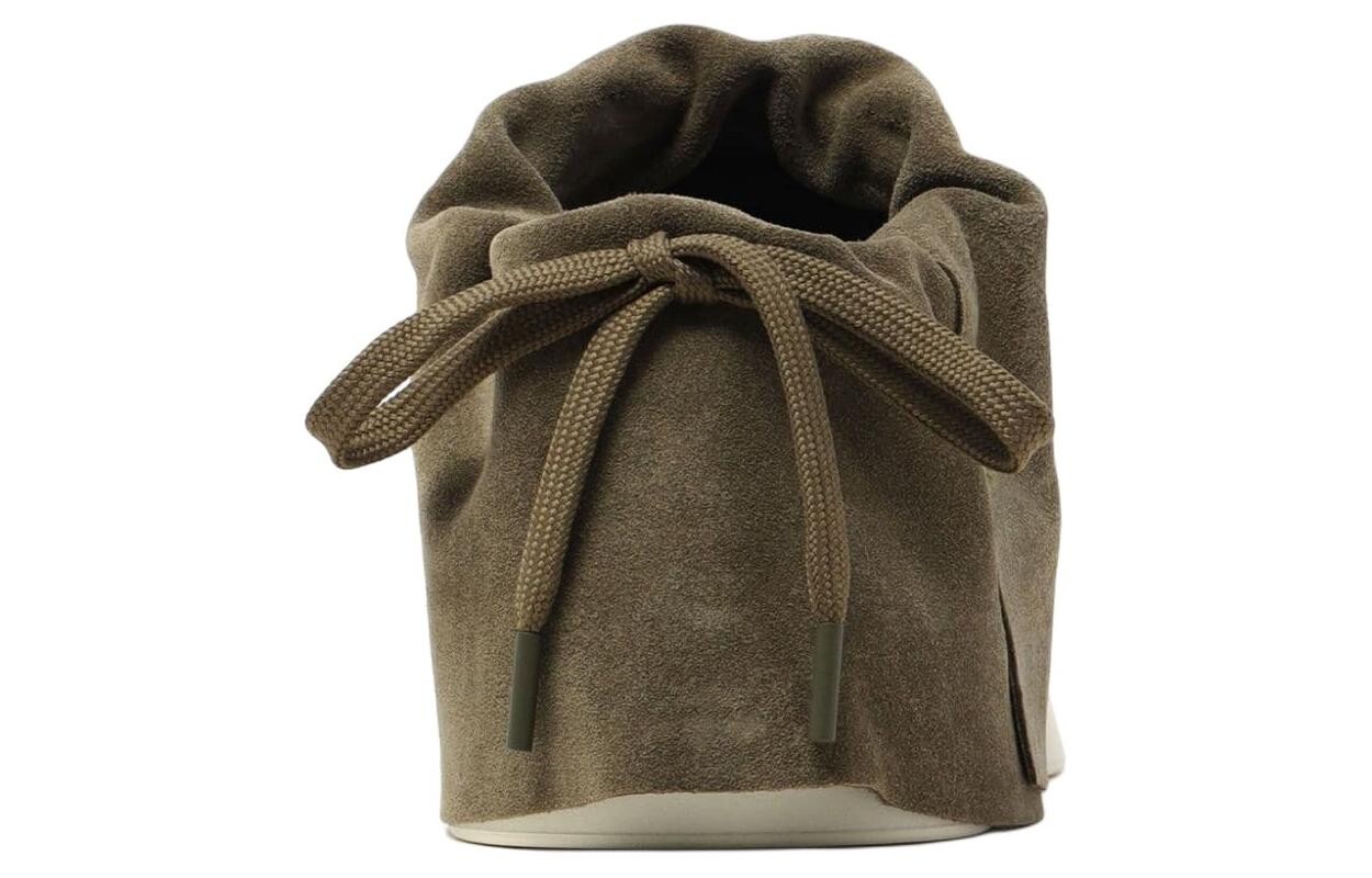 Кроссовки Fear of God Moc Low Suede Sneakers, темно-зеленый — фото 4