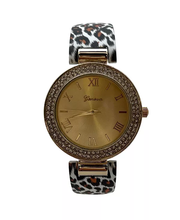 

Женские часы с мягким ремешком и принтом гепарда Olivia Pratt, cheetah