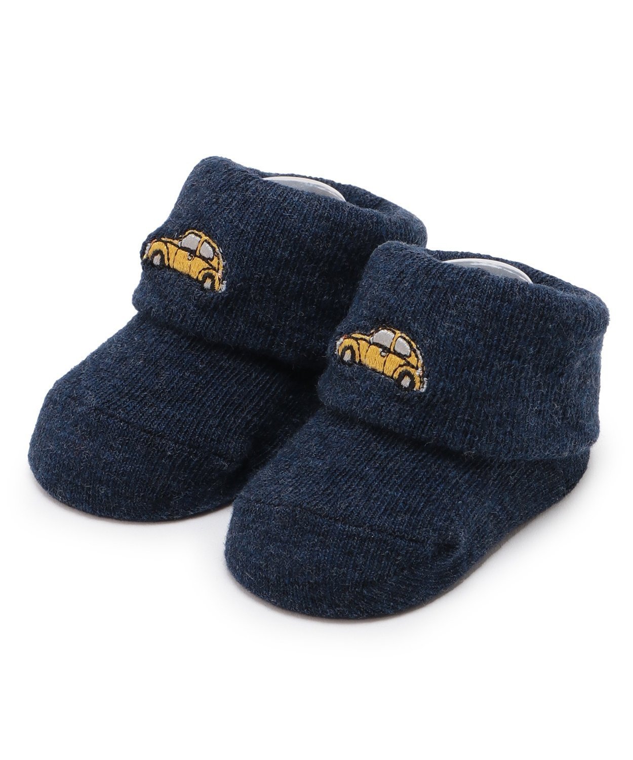 Носки с вышитым логотипом автомобиля Petit main, Navy blue