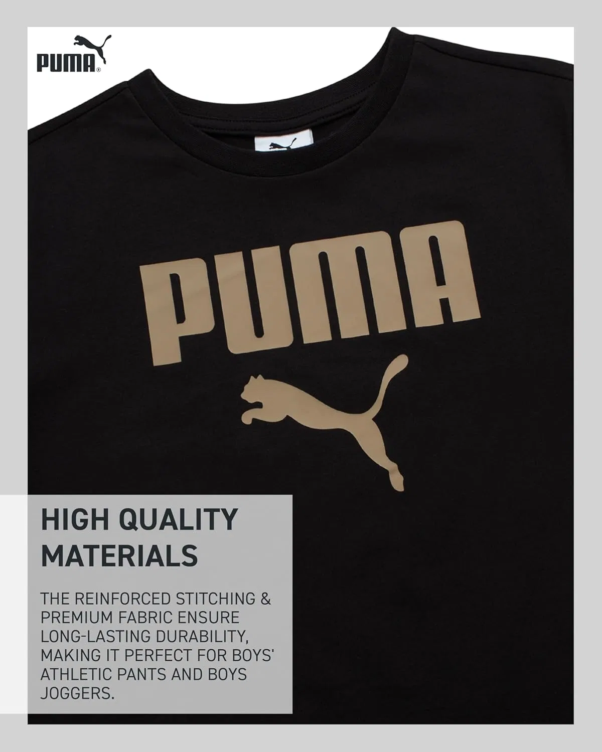 Детский спортивный костюм PUMA, 3 предмета, Black/Brown — фото 4