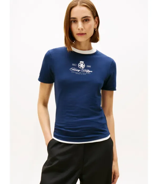 Футболка VARSITY slim fit Tommy Hilfiger, темно-синий