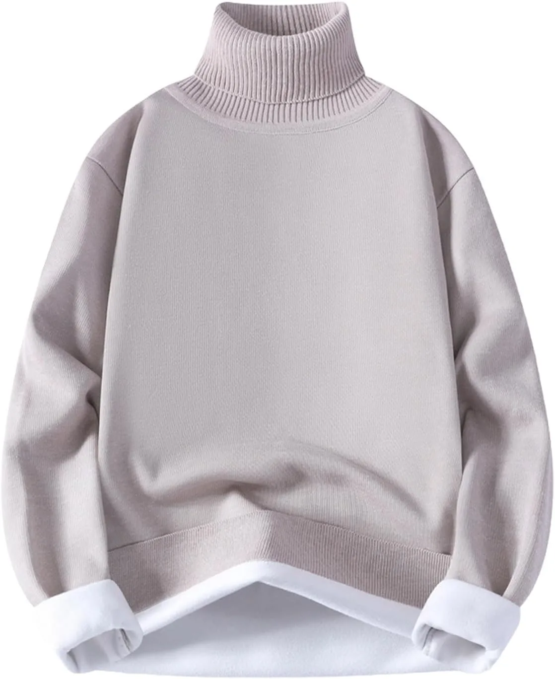 

Мужской термо свитер с высоким воротником для зимы