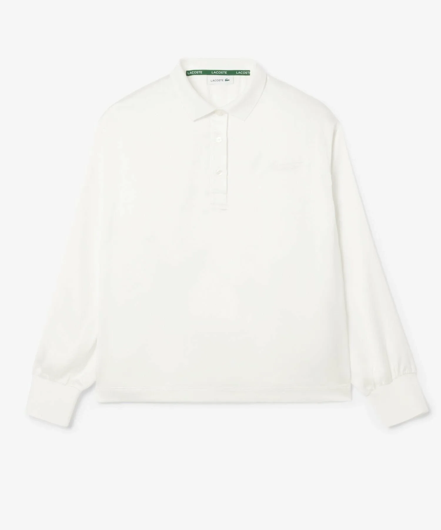 Рубашка LACOSTE Атласная Свободного кроя, Черный цвет — фото 4