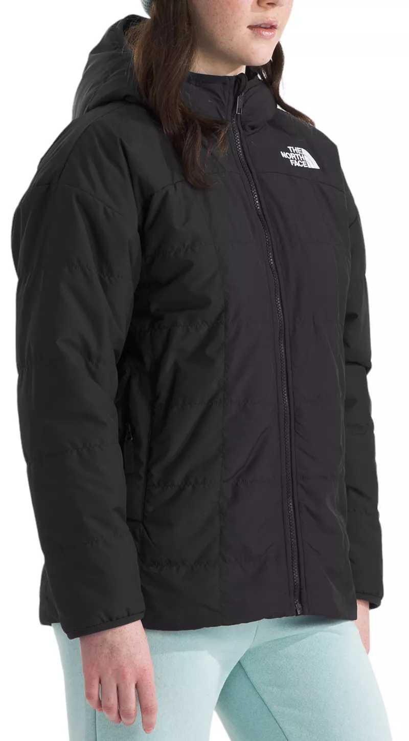 Двусторонняя короткая парка Shasta для девочек The North Face, цвет TNF Black — фото 4
