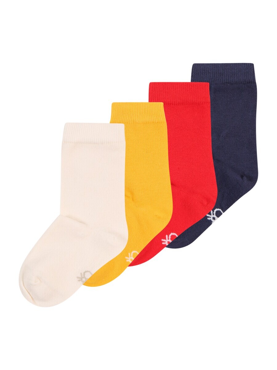 

Носки UNITED COLORS OF BENETTON Socks, бежевый/темно-синий/желтый/красный