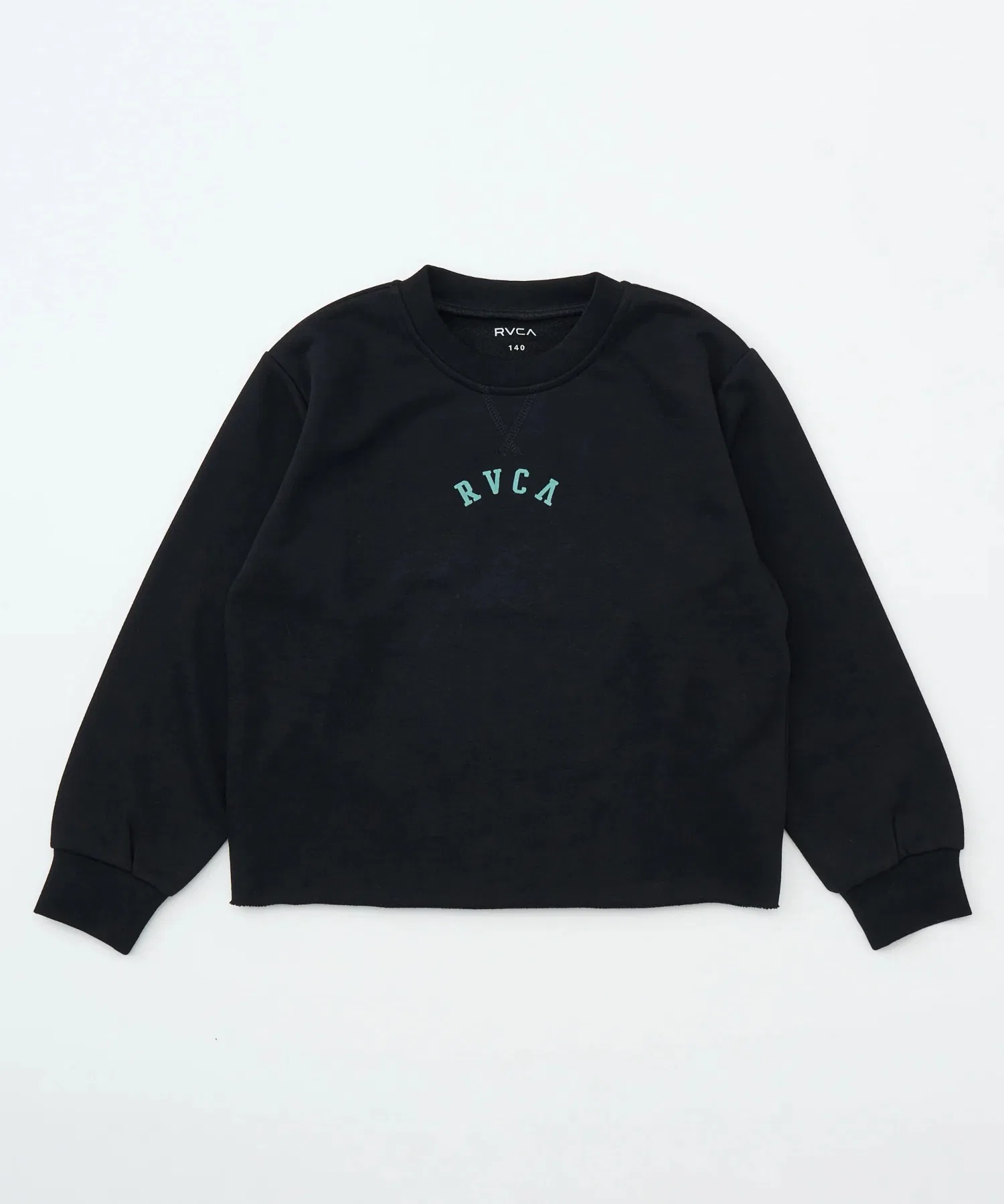 Детская толстовка RVCA Kids ARCH COLLEGE CROPPED CREW [модель осень/зима 2025] @autumn/RVCA Kids Arch Logo Sweatshirt — фото 2