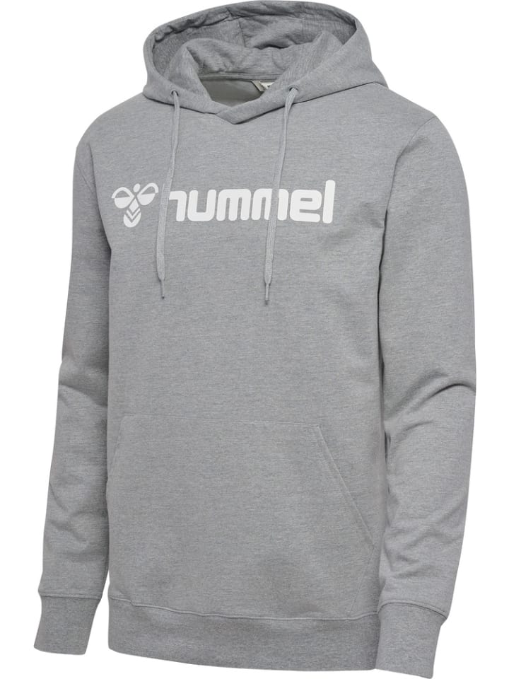 

Толстовка Hmlgo 2.0 Logo Hoodie серого цвета Hummel