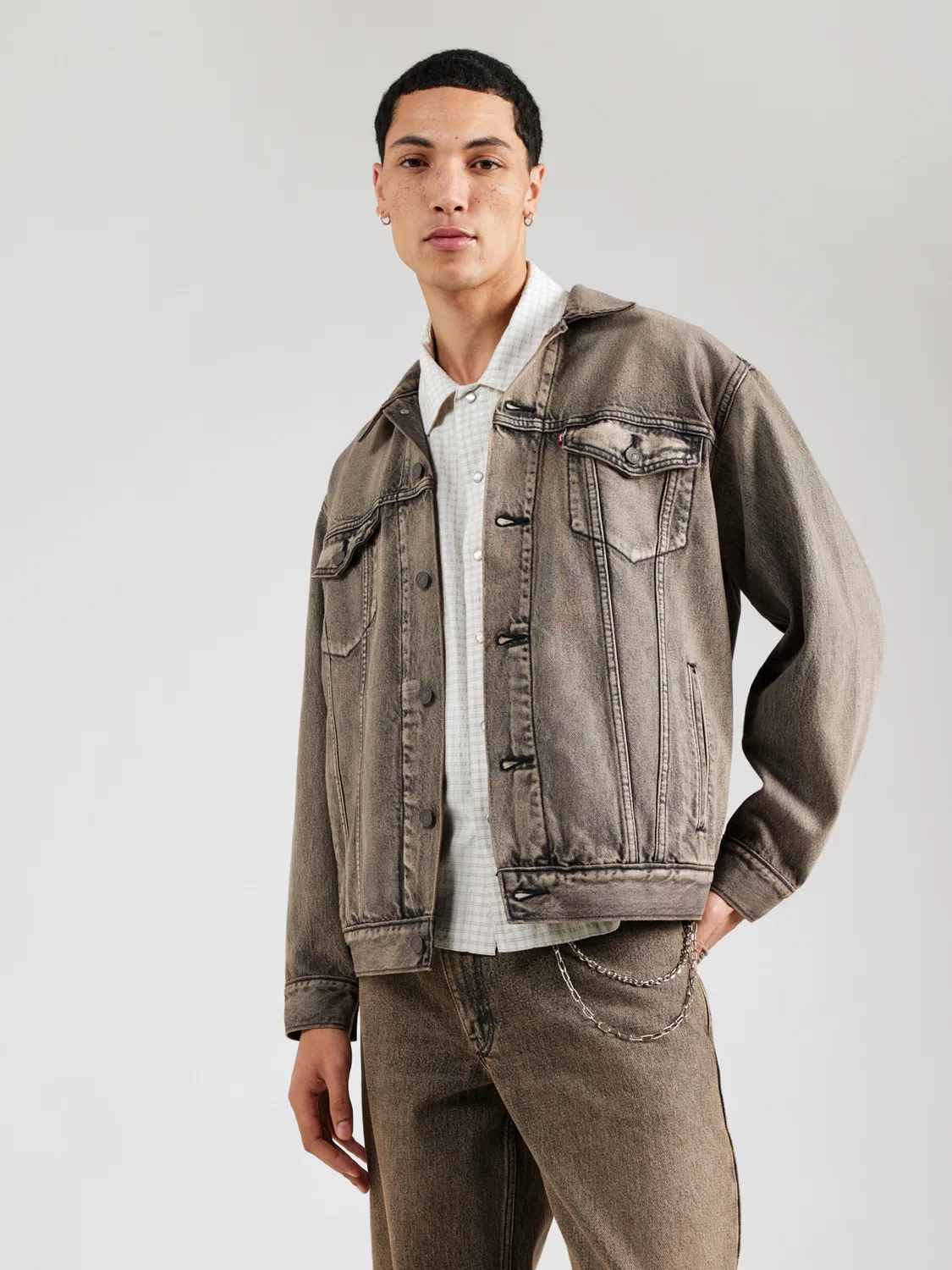 Куртка для межсезонья 'Свободная куртка-тракер типа III' Levi'S , Grey Denim — фото 3