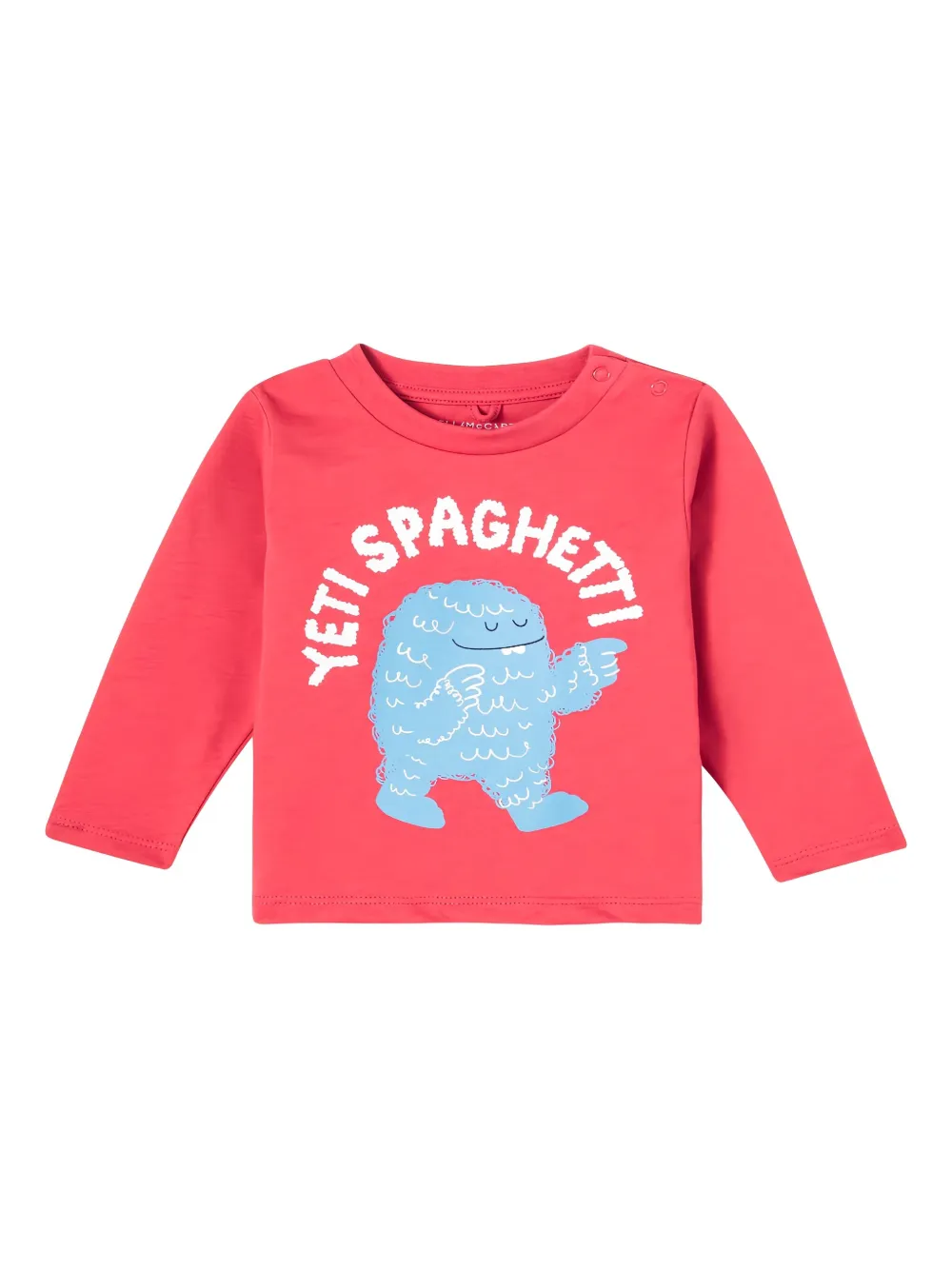 

Лонгслив с принтом монстра Stella McCartney Kids, красный