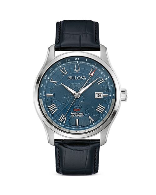 

Классический Wilton GMT, 43 мм Bulova, цвет Blue