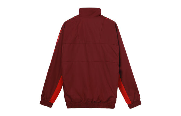 Куртка adidas limited Reversible Fleece Lined Colorblock Stand Collar logo Jacket Red, красный — фото 2