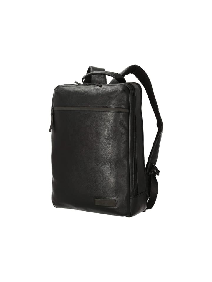 

Рюкзак Jost Stockholm Leder 46 cm Laptopfach, черный