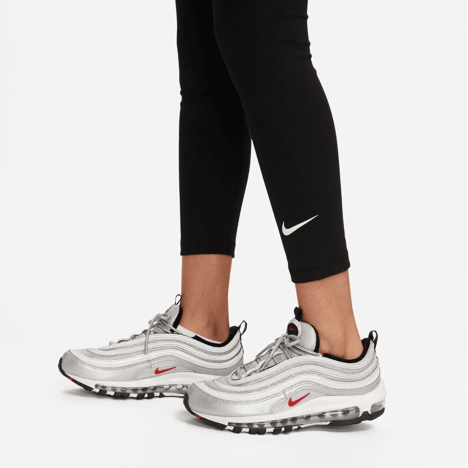 Спортивные леггинсы 7/8, Nike, черный — фото 3