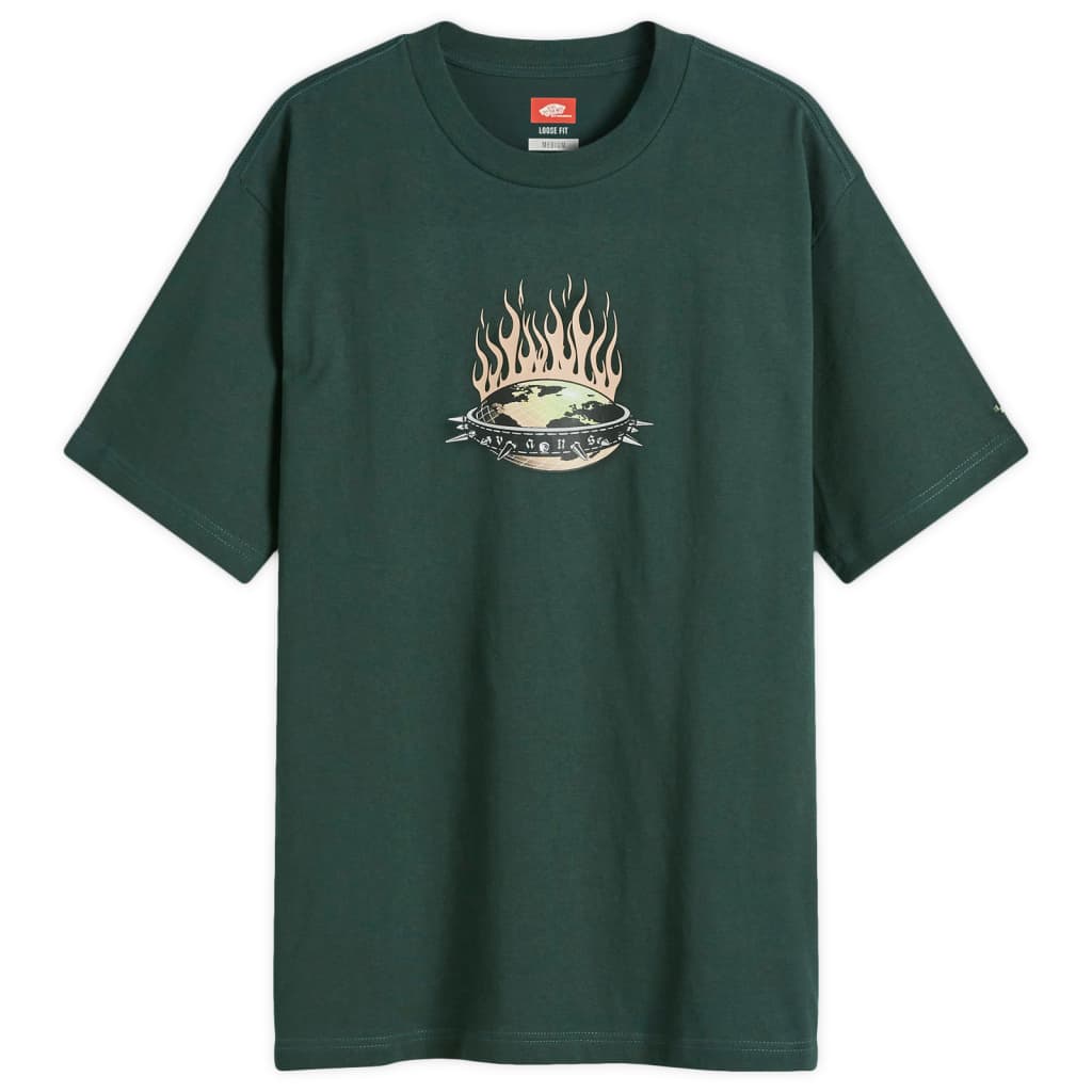 

Футболка Skate Global Dominance SS Vans, цвет scarab