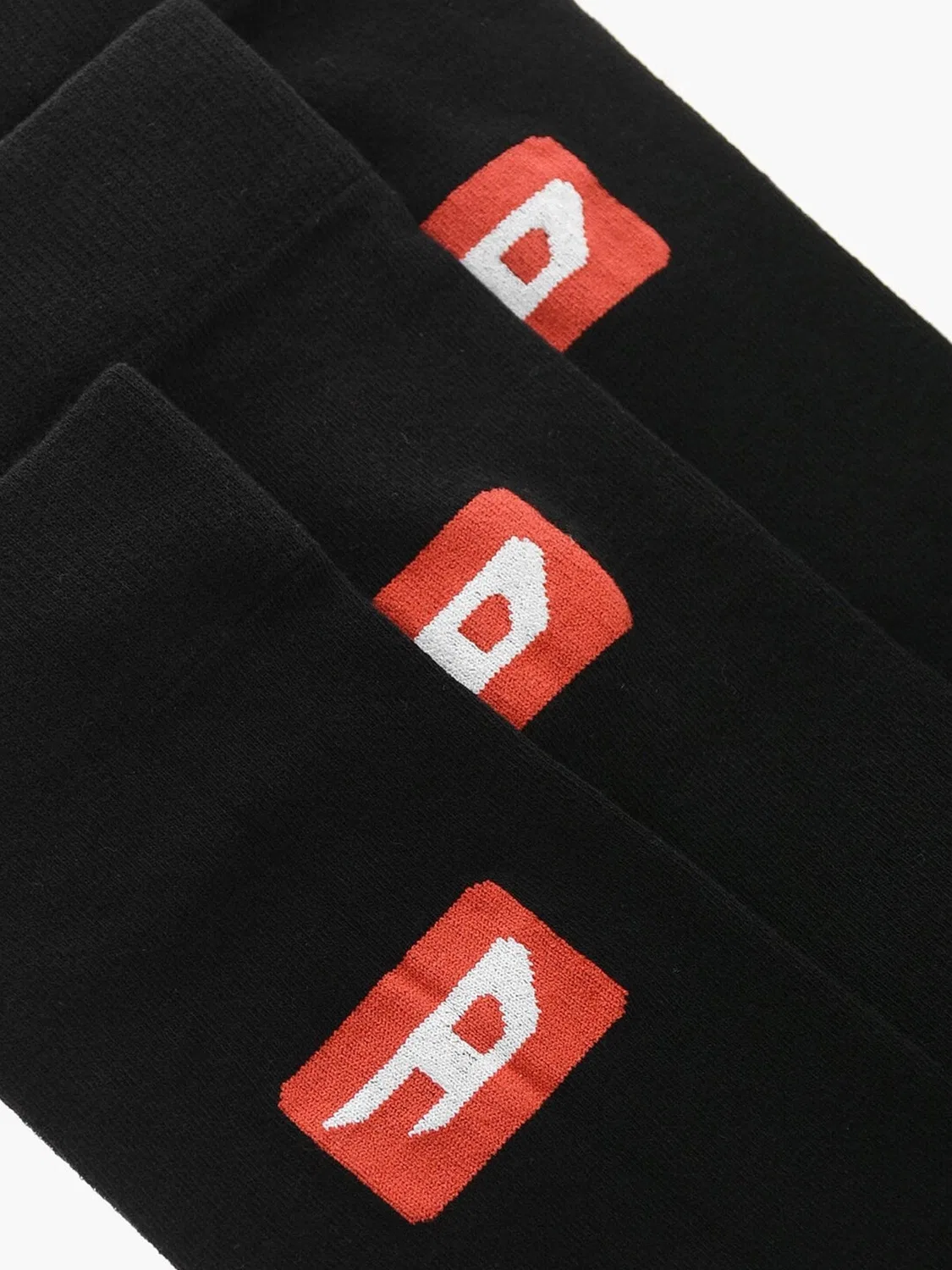 Носки Diesel SKM-RAYTHREEPACK-R черного цвета — фото 3