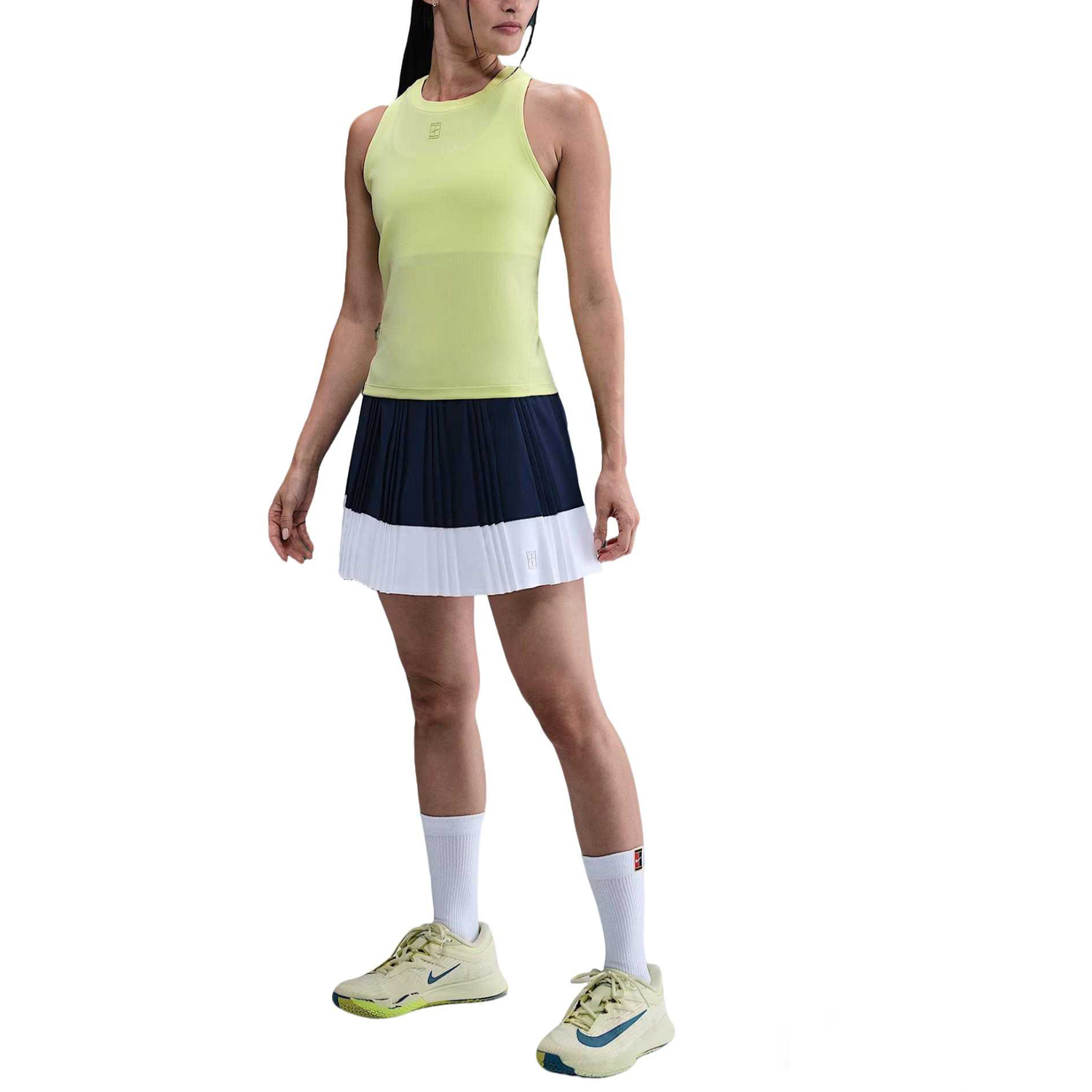 

Теннисный топ Court Advantage женский Nike, желтый