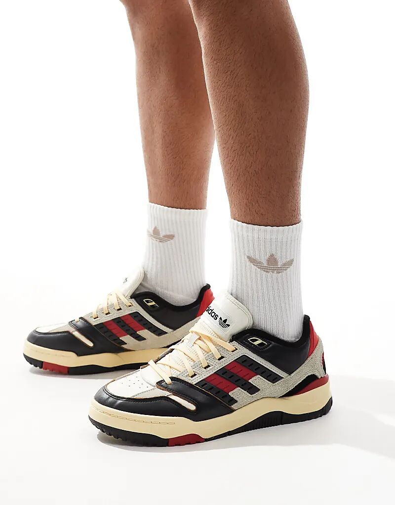 

Кроссовки adidas Performance Torsion Phantom Low в бежевом, черном и красном цветах