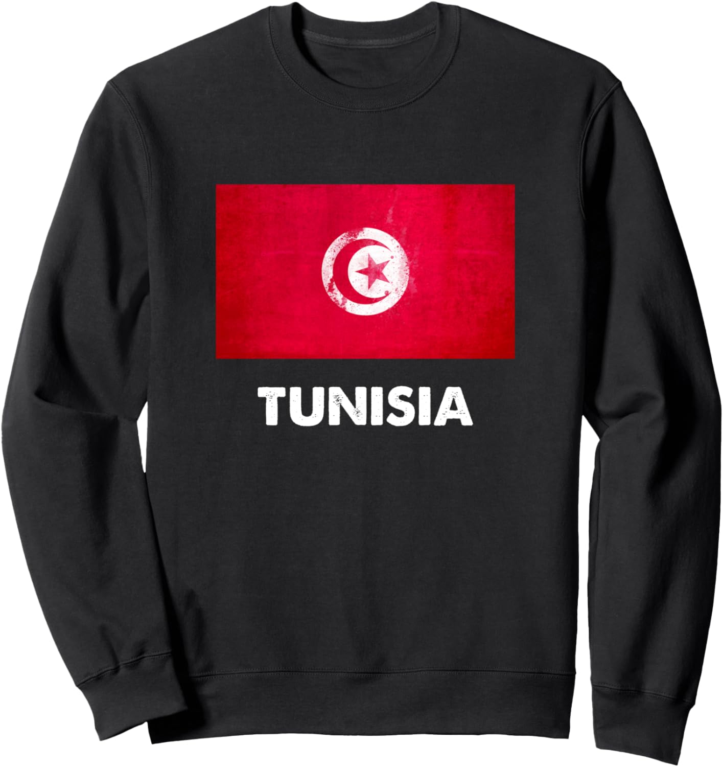 

Толстовка с флагом Туниса, Толстовка с изображением Туниса Tunisia Flag Clothing, черный