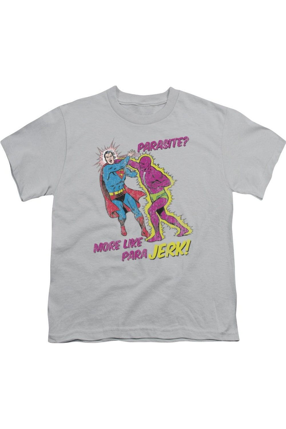 

Футболка с коротким рукавом для детей "Superman Parajerk" Gildan, серебряный