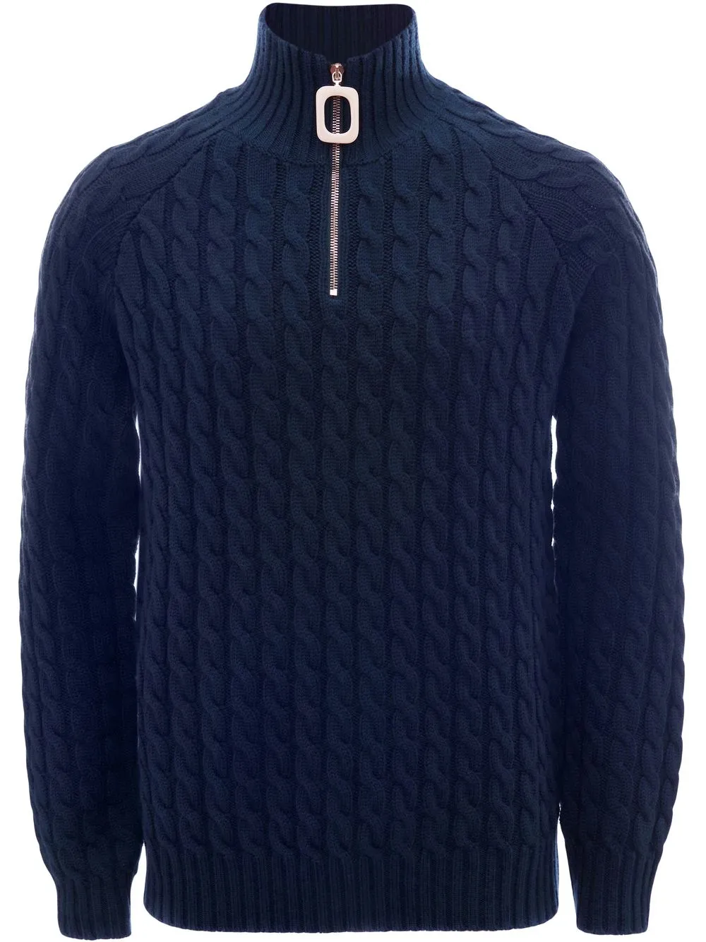 

Джемпер Henley фактурной вязки JW ANDERSON, синий