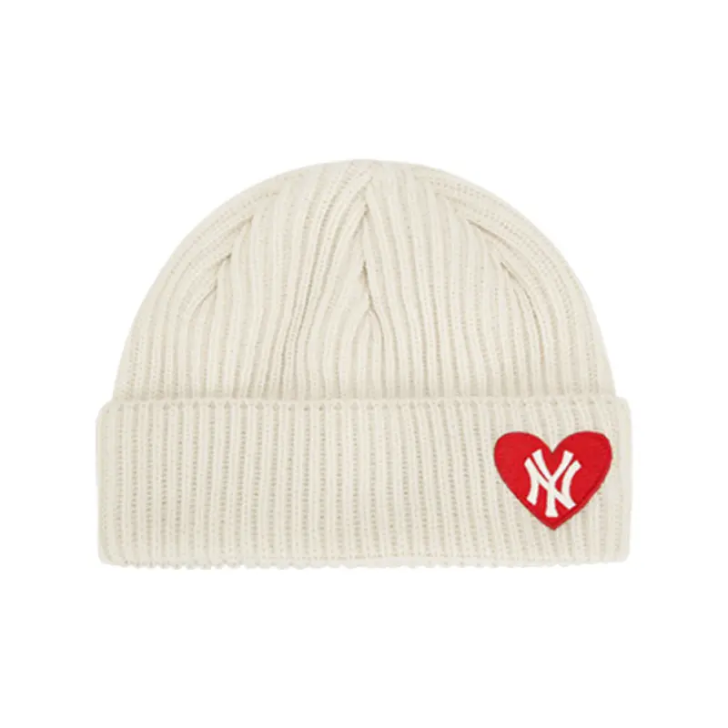 

MLB Акриловая унисекс шапка белая, White