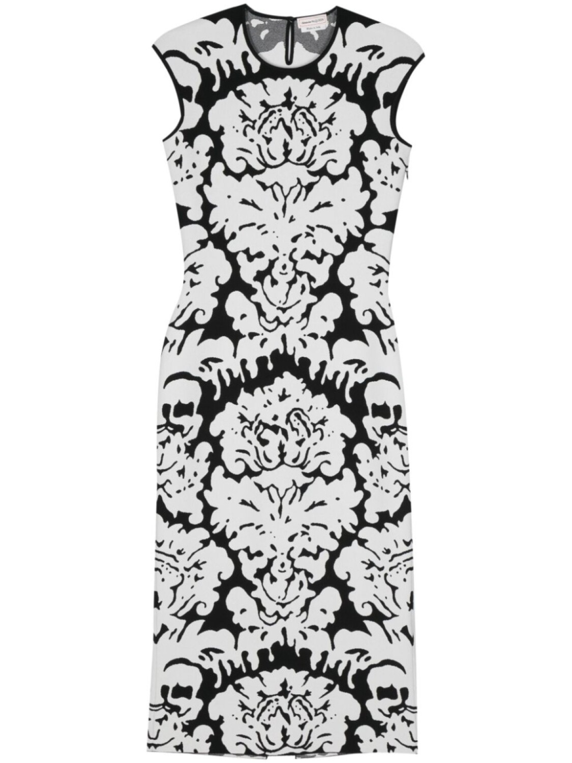

Alexander McQueen платье миди Damask, черный