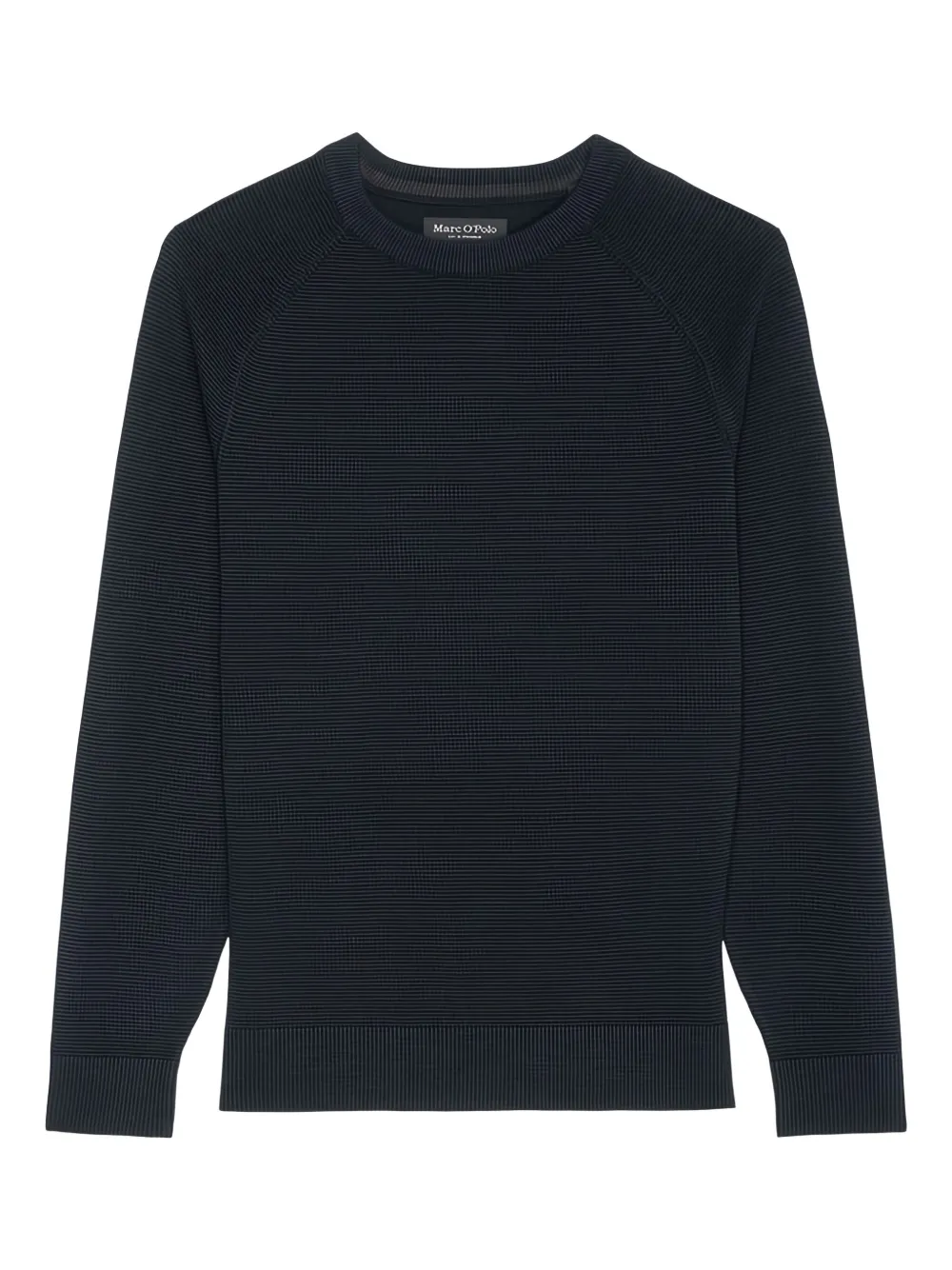 

Свитер в рубчик с круглым вырезом Marc O'Polo, синий