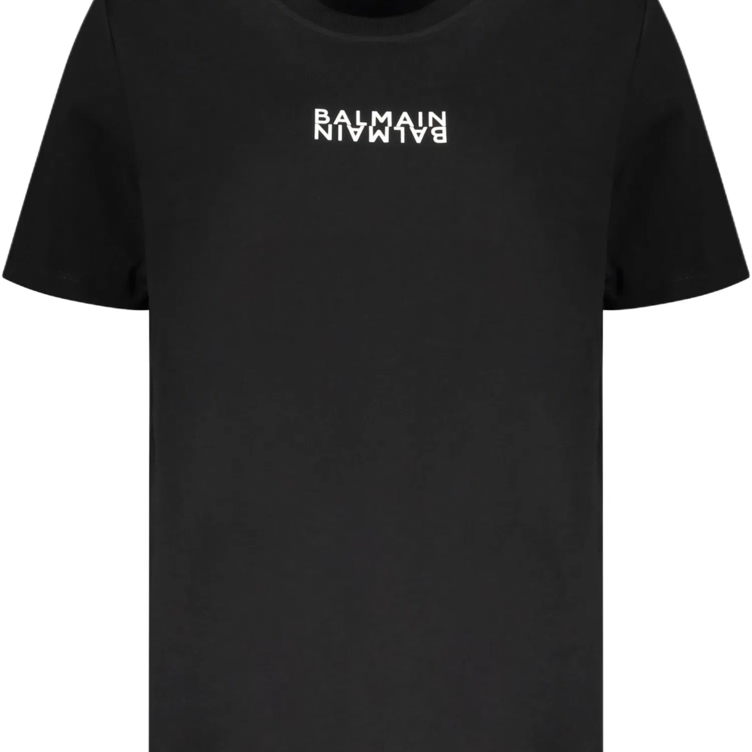 Футболка хлопковая BALMAIN Black — фото 4