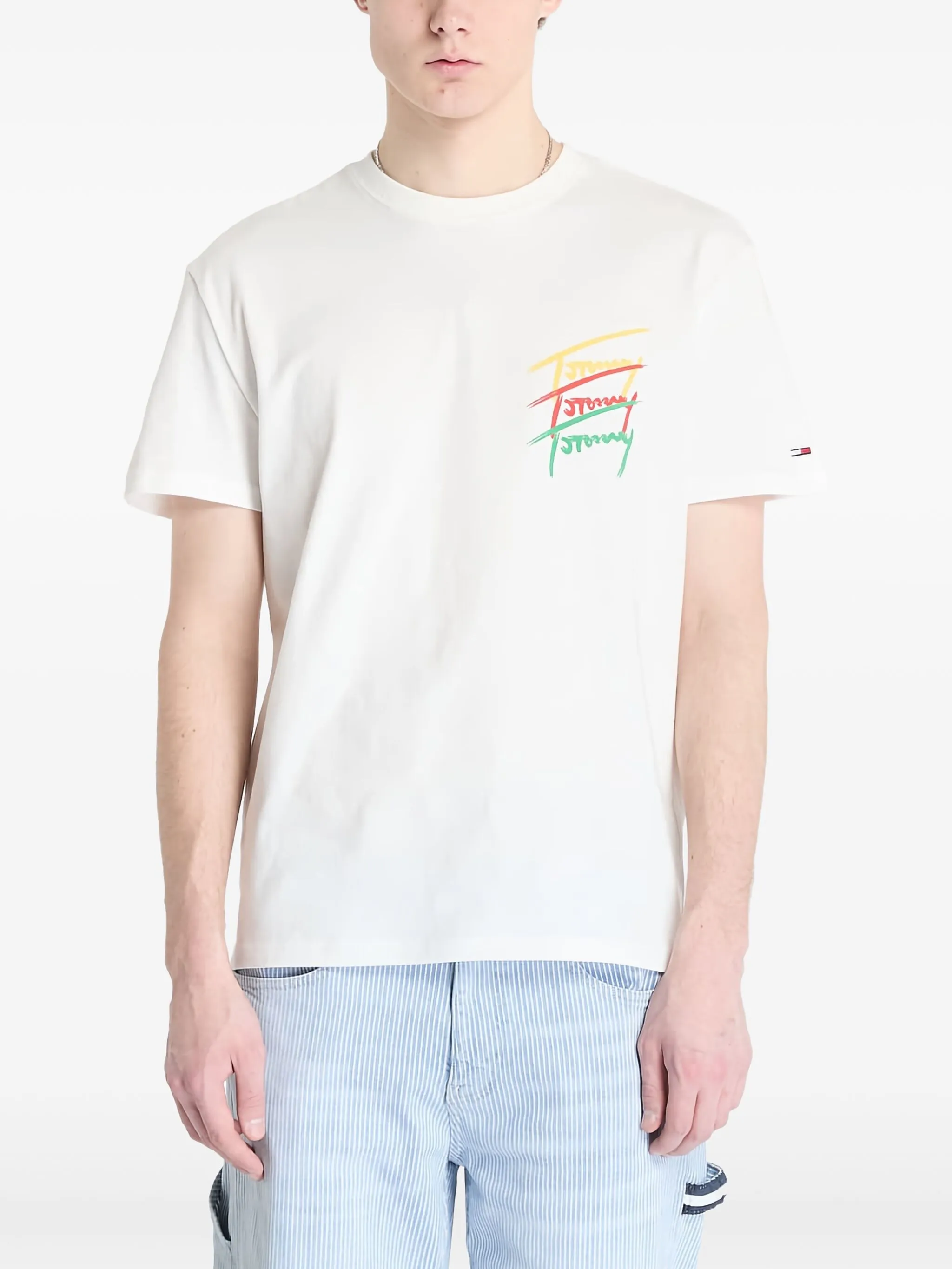 

Футболка с логотипом Tommy Jeans, белый