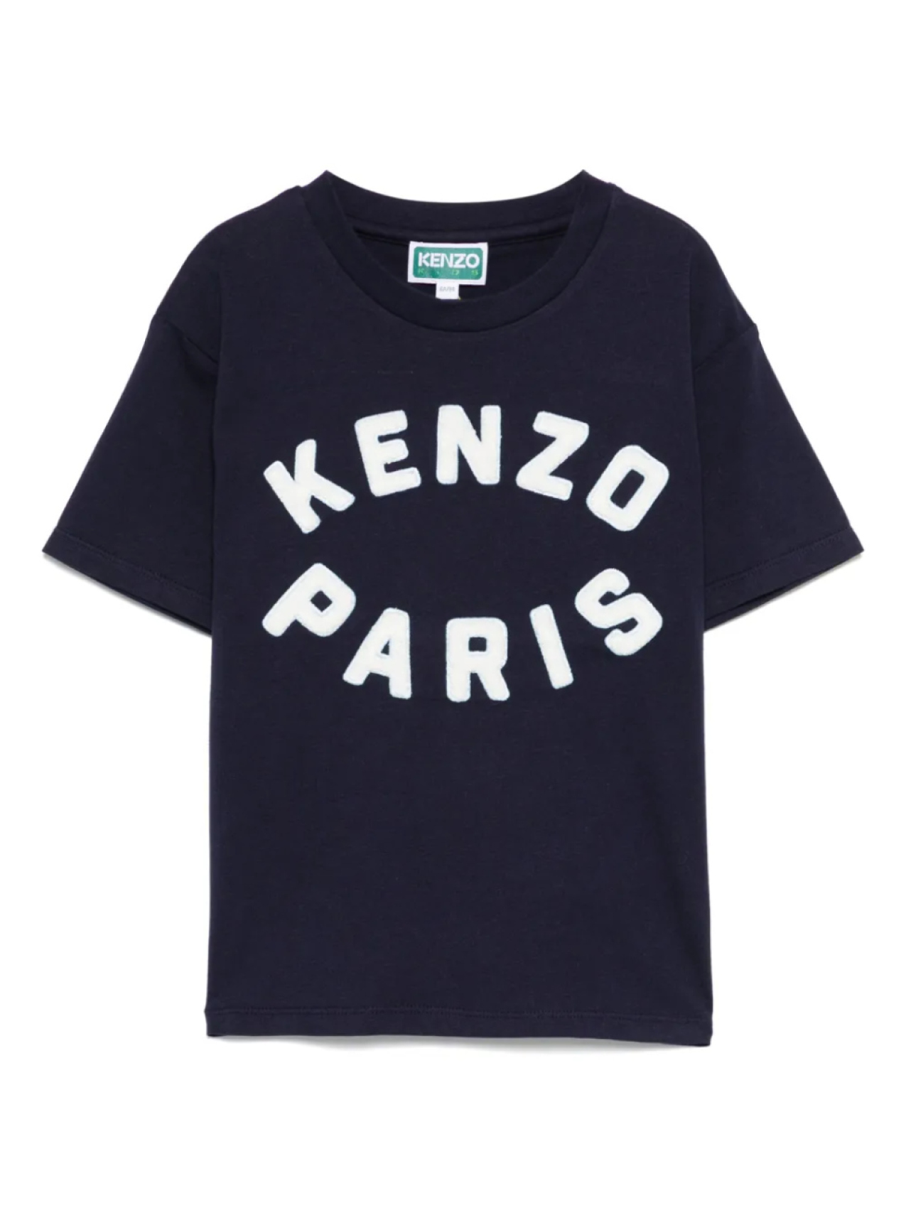 

Футболка с нашивкой-логотипом Kenzo Kids, синий