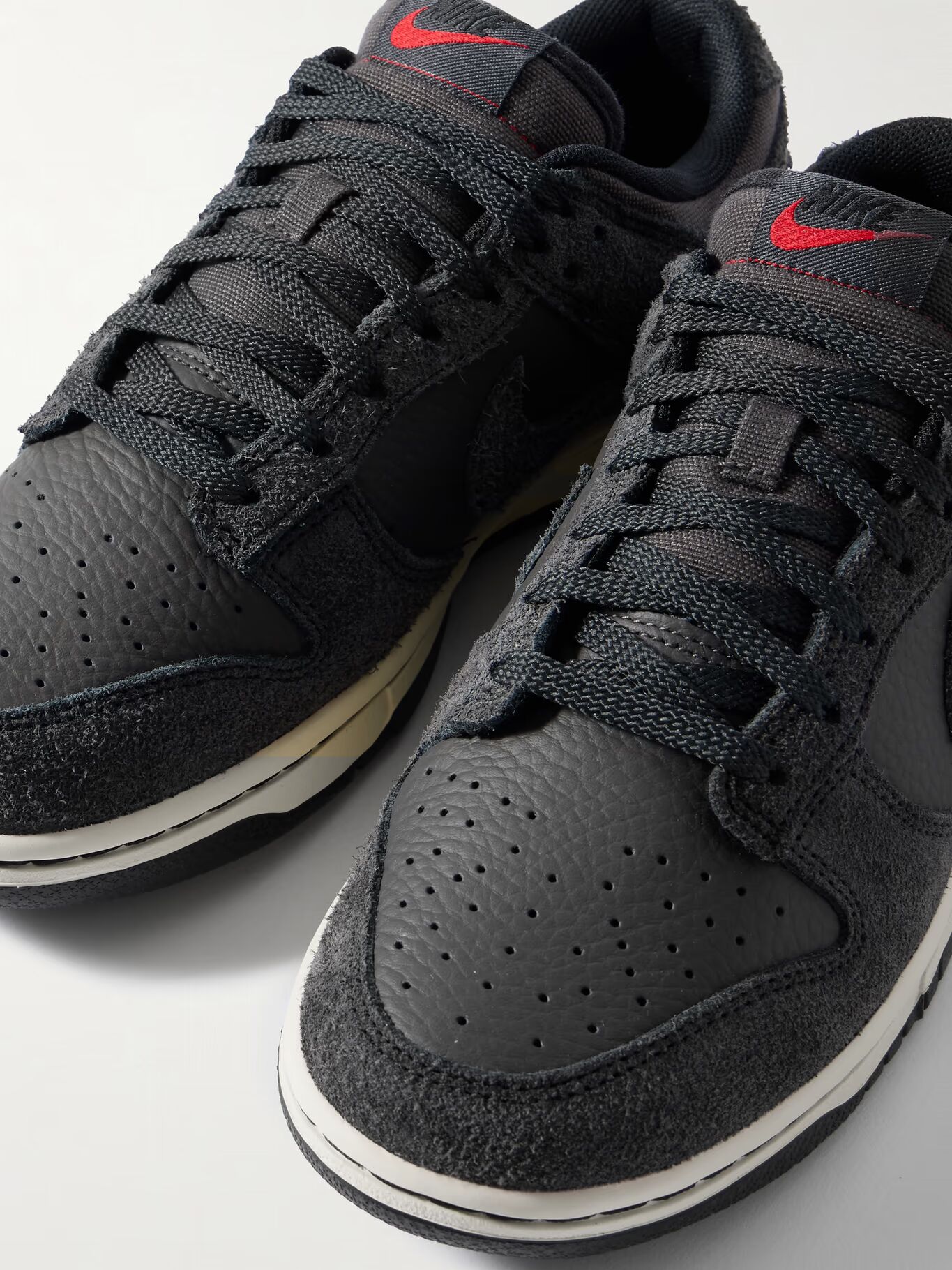 

Кроссовки Dunk Low PRM из замши и натуральной кожи NIKE, черный