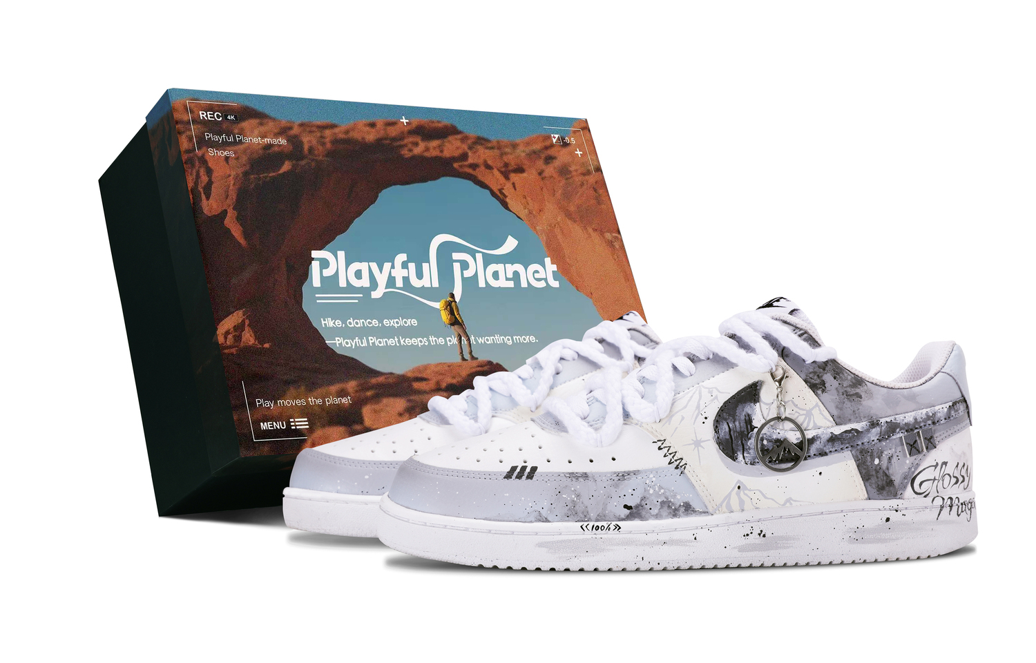 

Nike Кроссовки для скейтбординга Court Vision с устойчивым к истиранию верхом, мужские, цвет Ink Wash Gray White