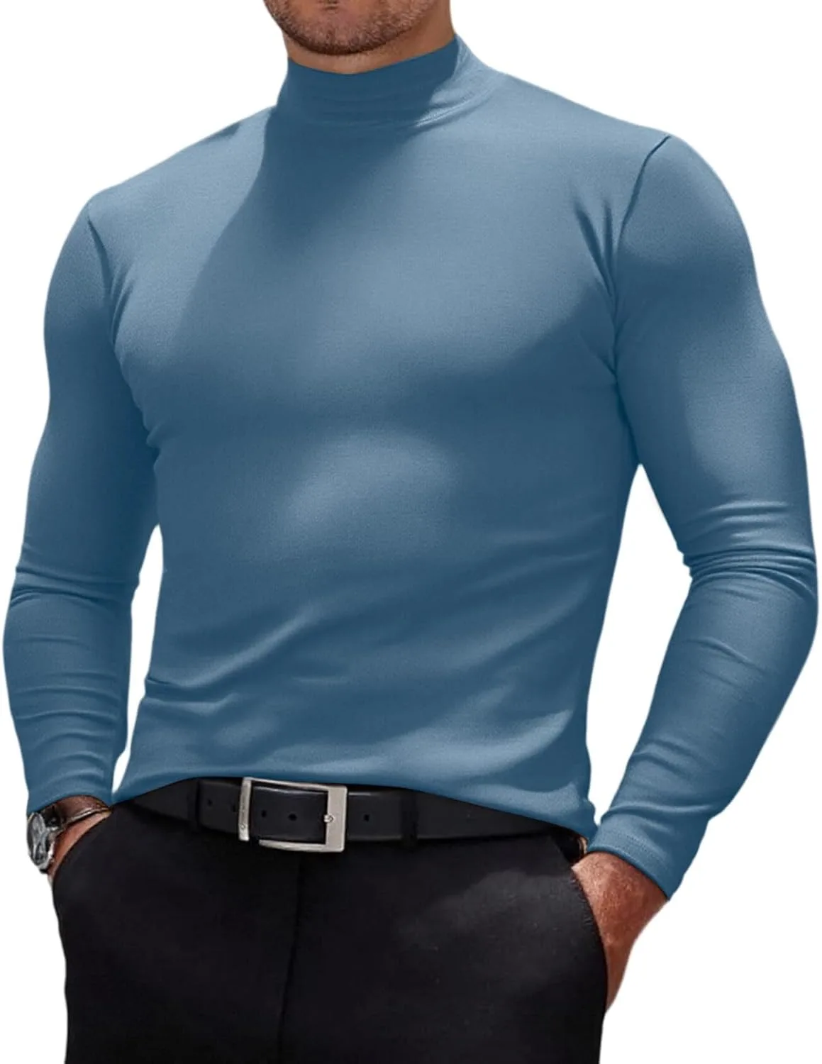 

Мужская футболка-водолазка с длинным рукавом