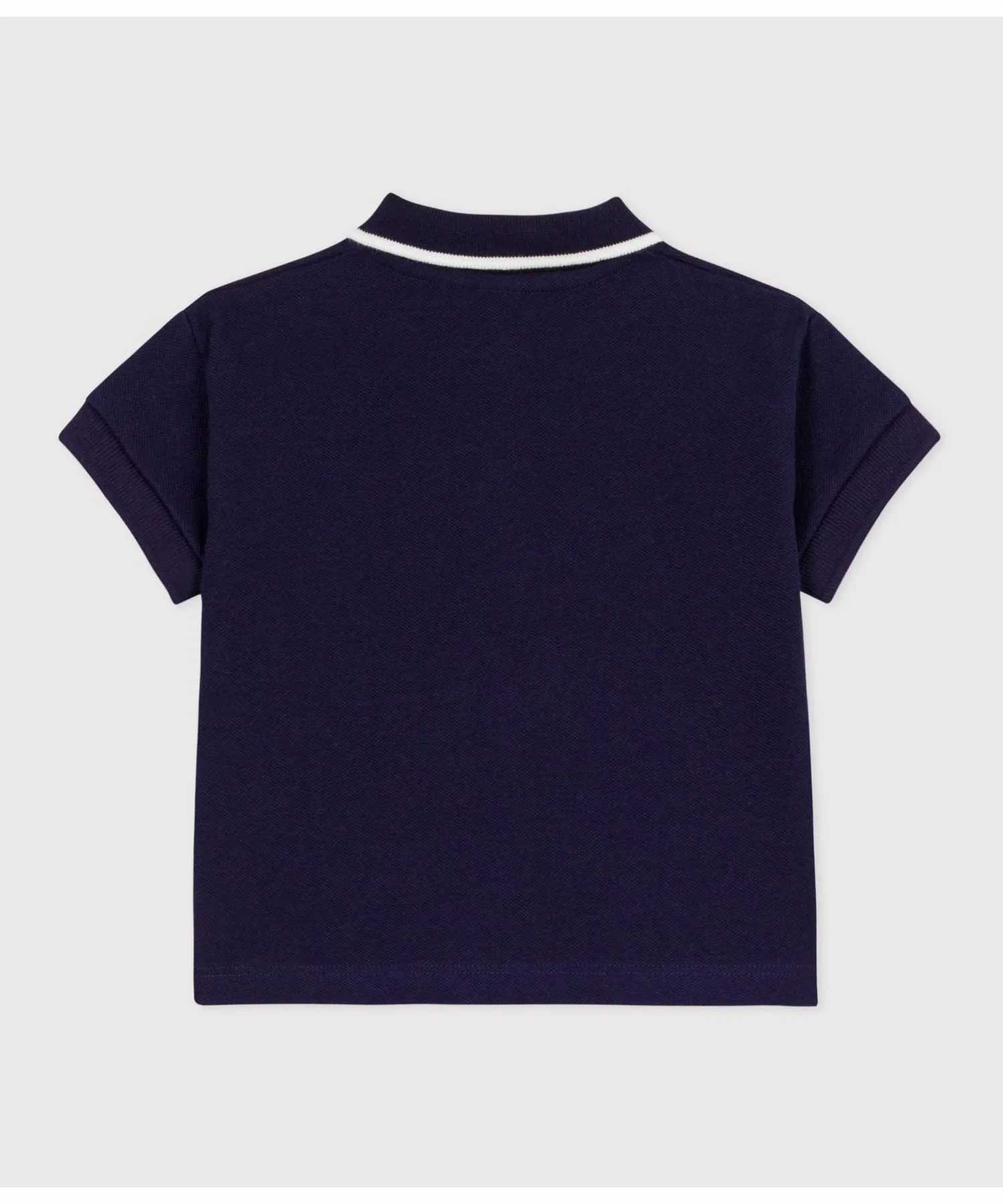 Рубашка-поло с короткими рукавами из трикотажа пике PETIT BATEAU, Blue — фото 2