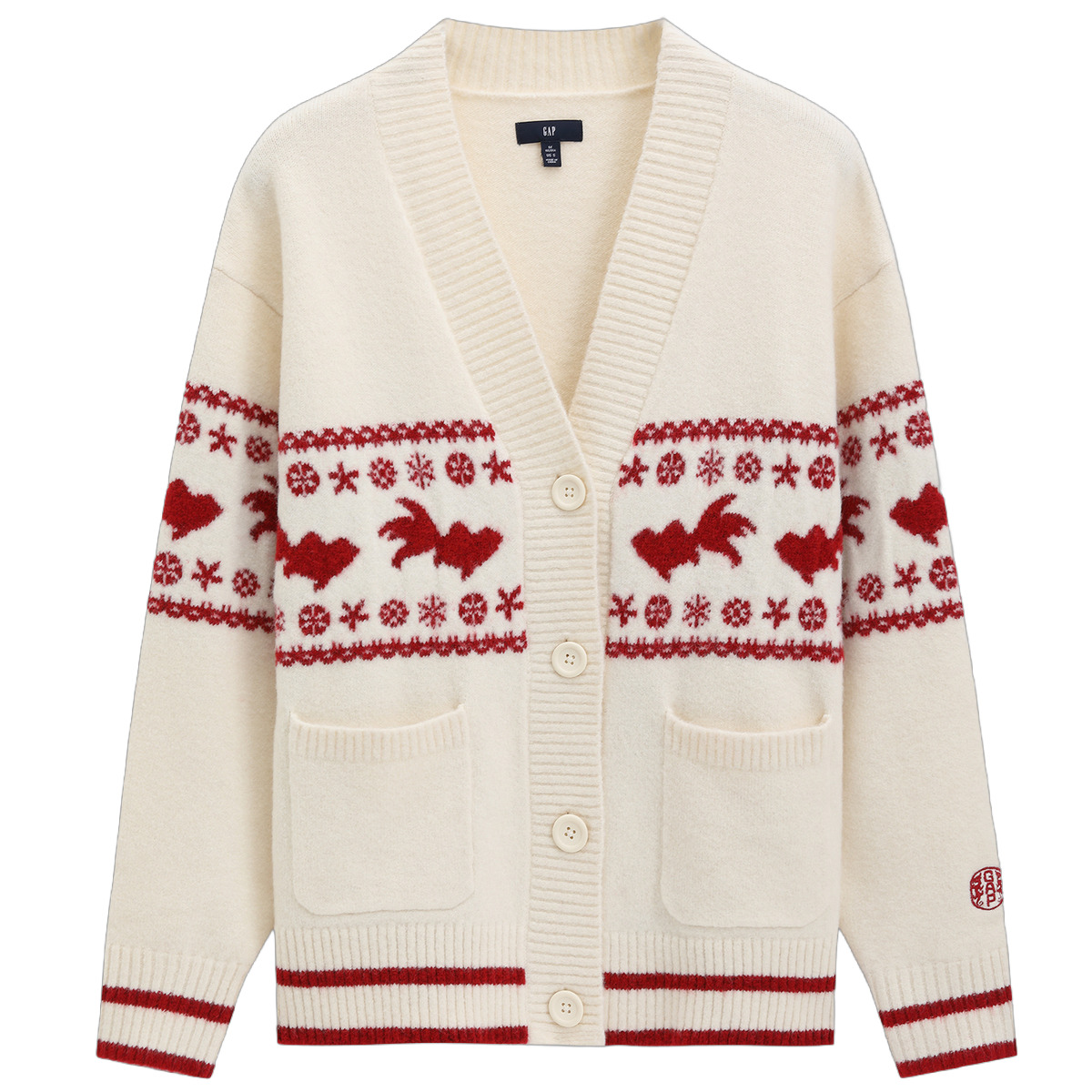 

Gugong Lianmingkuan вязаный свитер женский GAP, слоновая кость