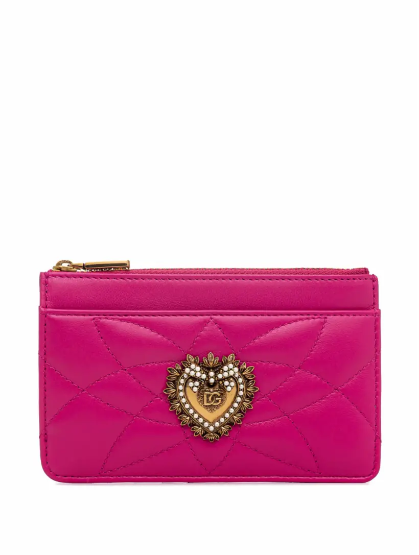 

Кожаное портмоне Devotion Dolce&Gabbana, розовый