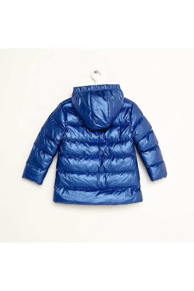Детский пуховик с капюшоном для девочек Puffer Jacket Nanica, Indigo — фото 2
