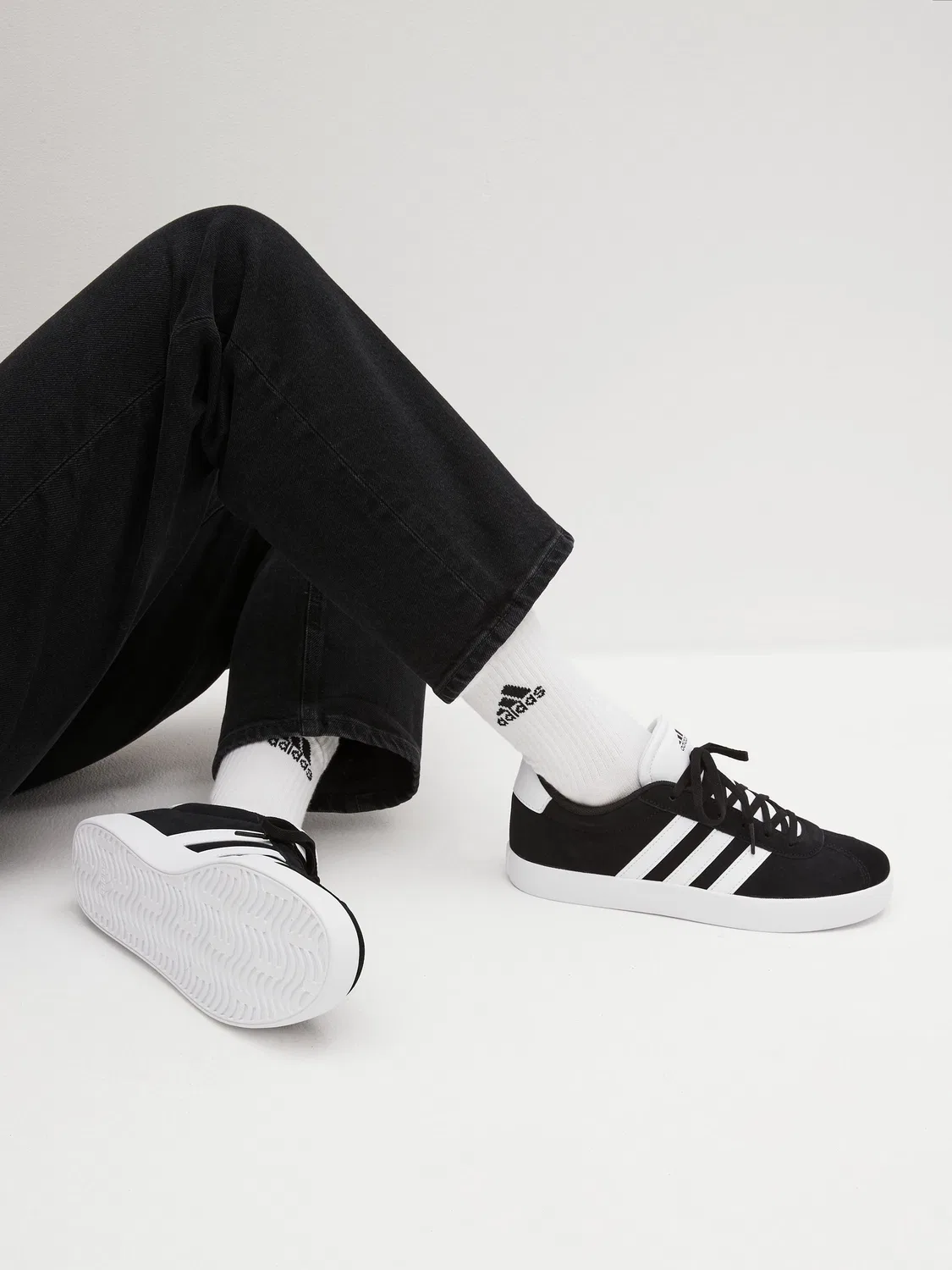 Кроссовки VL Court 3.0 adidas, черный