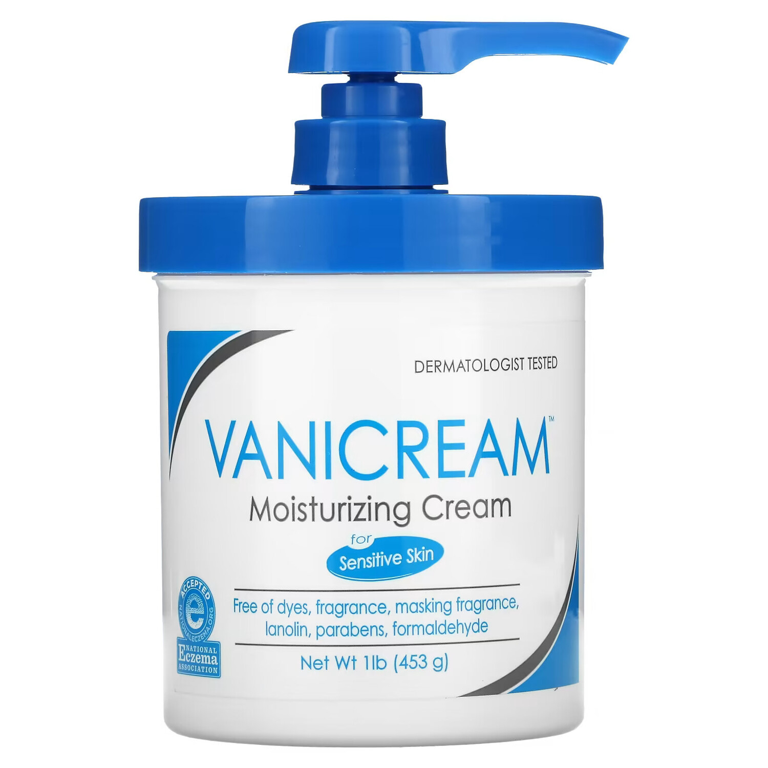 

Vanicream, Увлажняющий крем, для чувствительной кожи, 1 фунт (453 г)